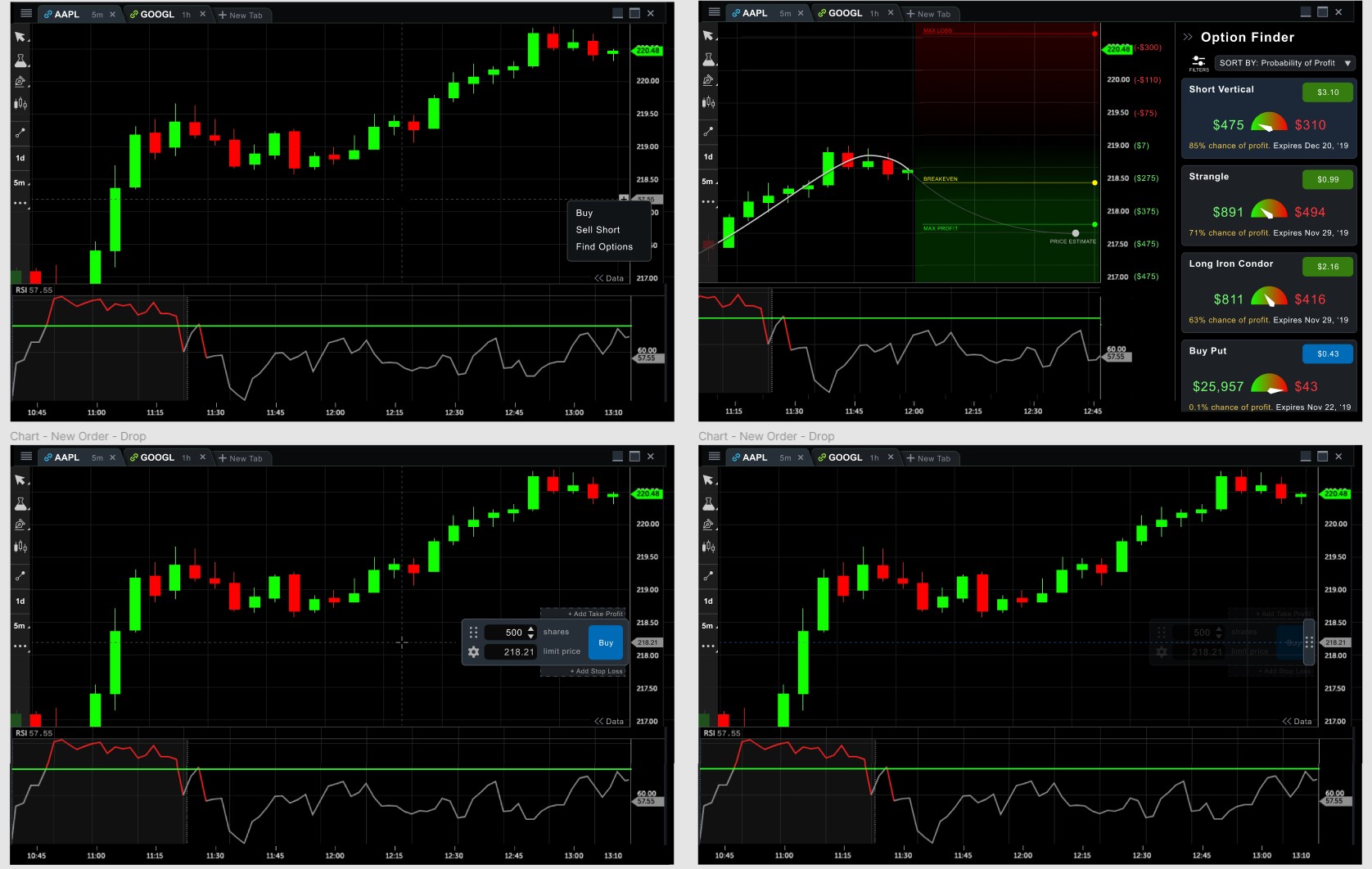 Options Finder UI Concepts